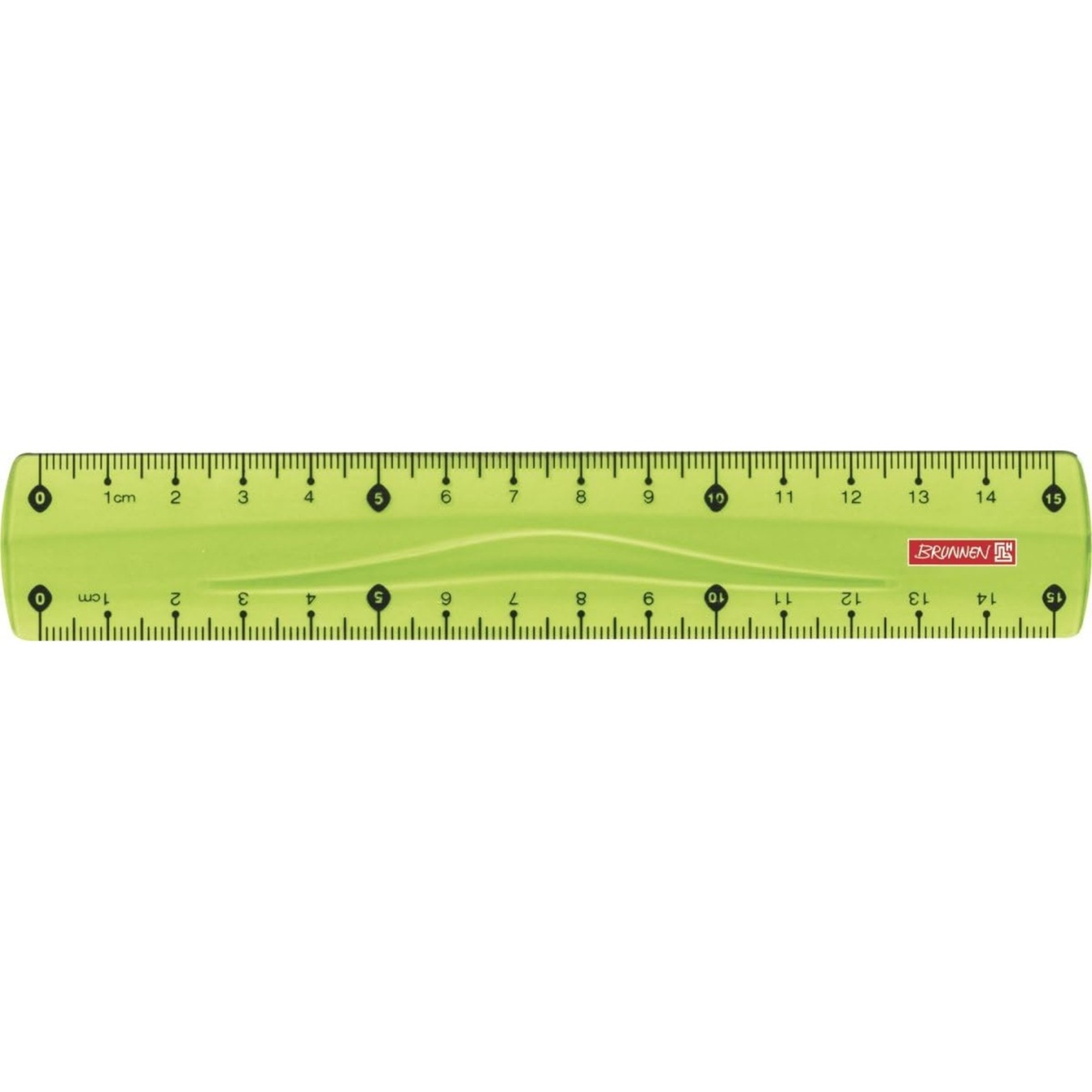 Brunnen Liniaal 15 cm Transparant Kiwi 5