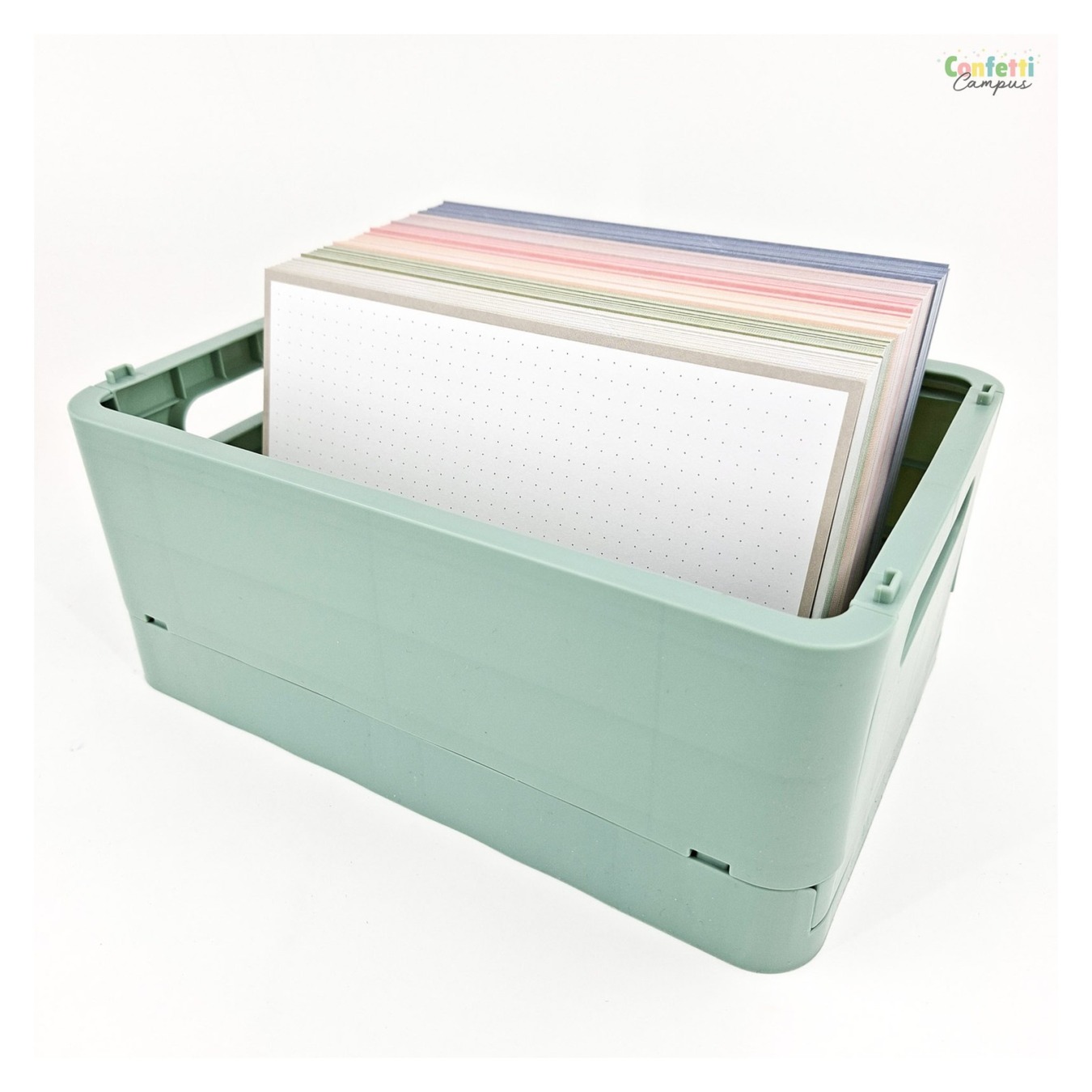 Leitner Flashcards A5 Dotted Grijs