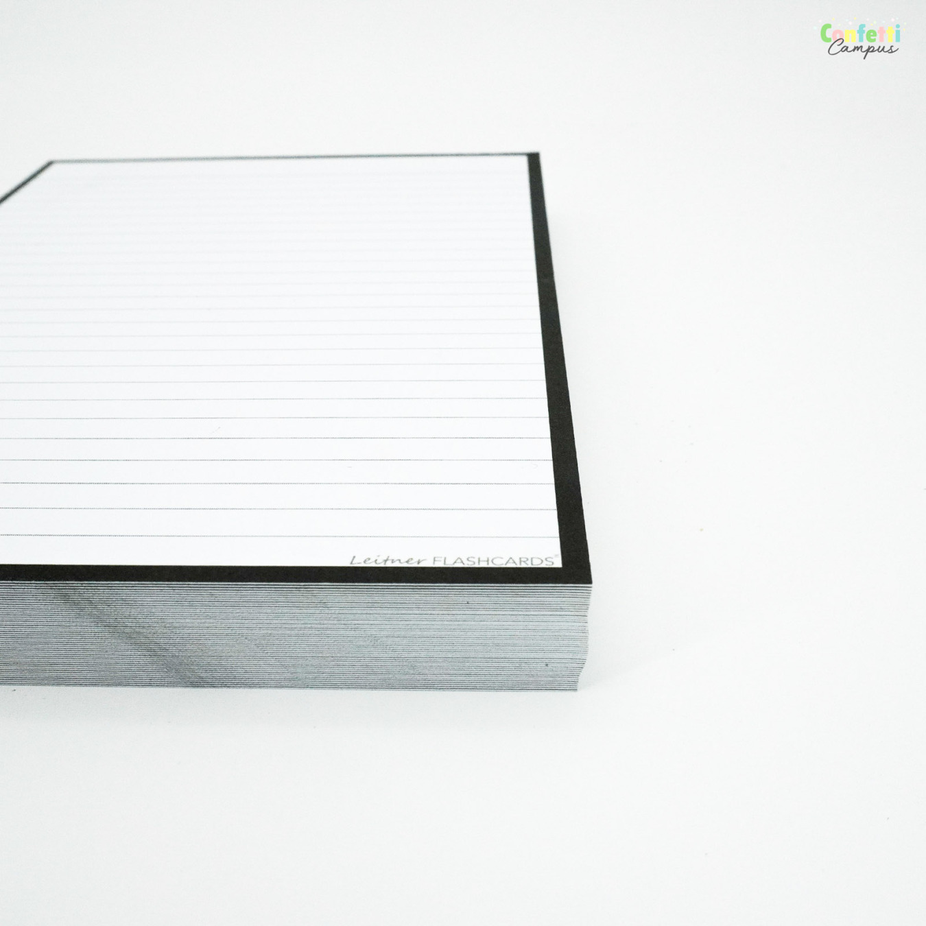 Leitner Flashcards A5 Gelinieerd Zwart