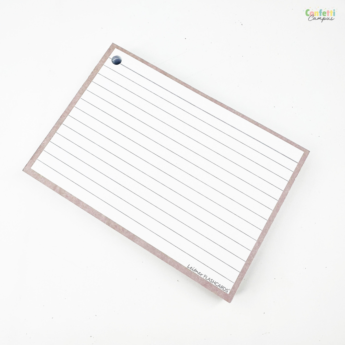 Leitner Flashcards A6 Gelinieerd Greige