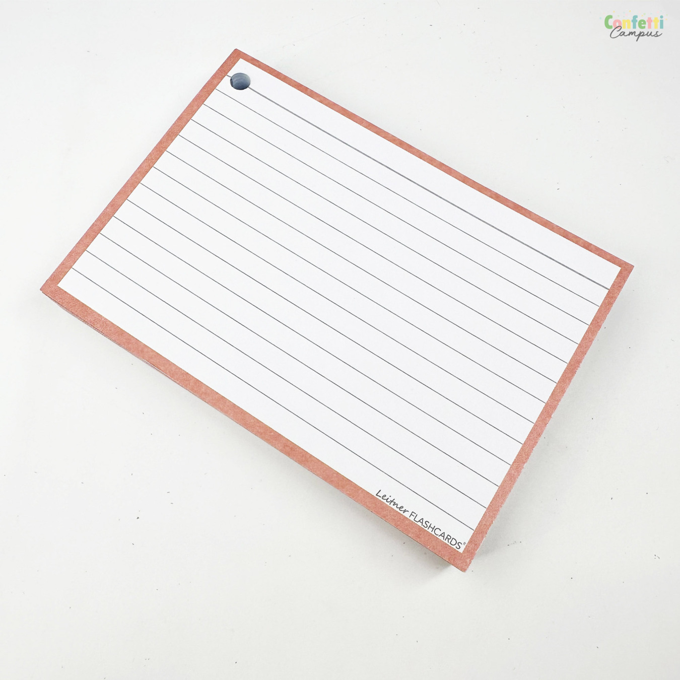 Leitner Flashcards A6 Gelinieerd Oud Roze