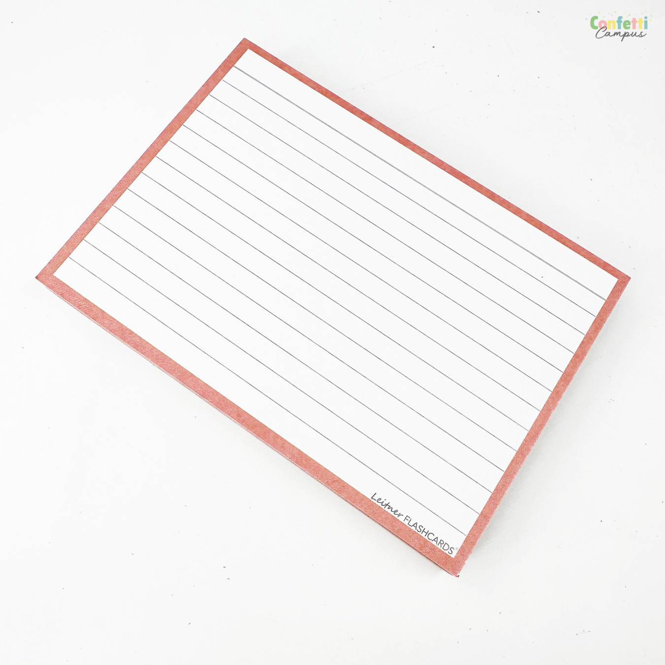 Leitner Flashcards A6 Gelinieerd Oud Roze