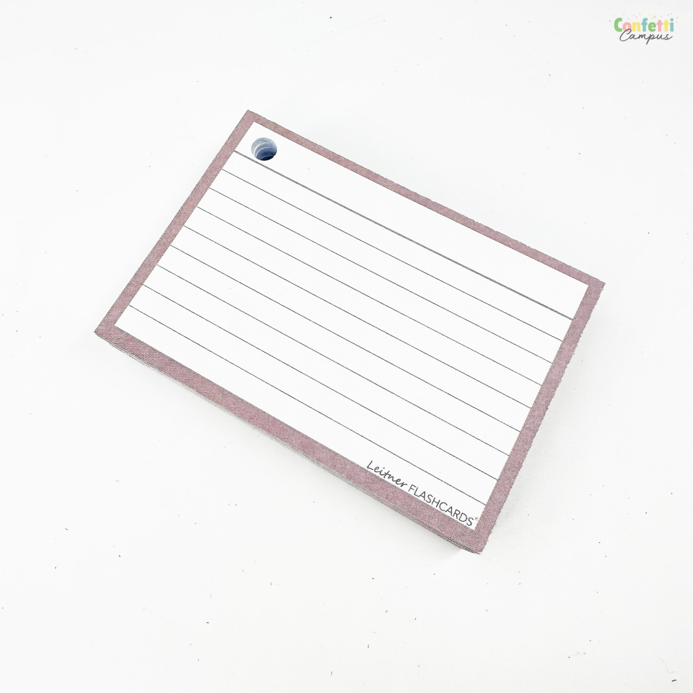 Leitner Flashcards A7 Gelinieerd Greige