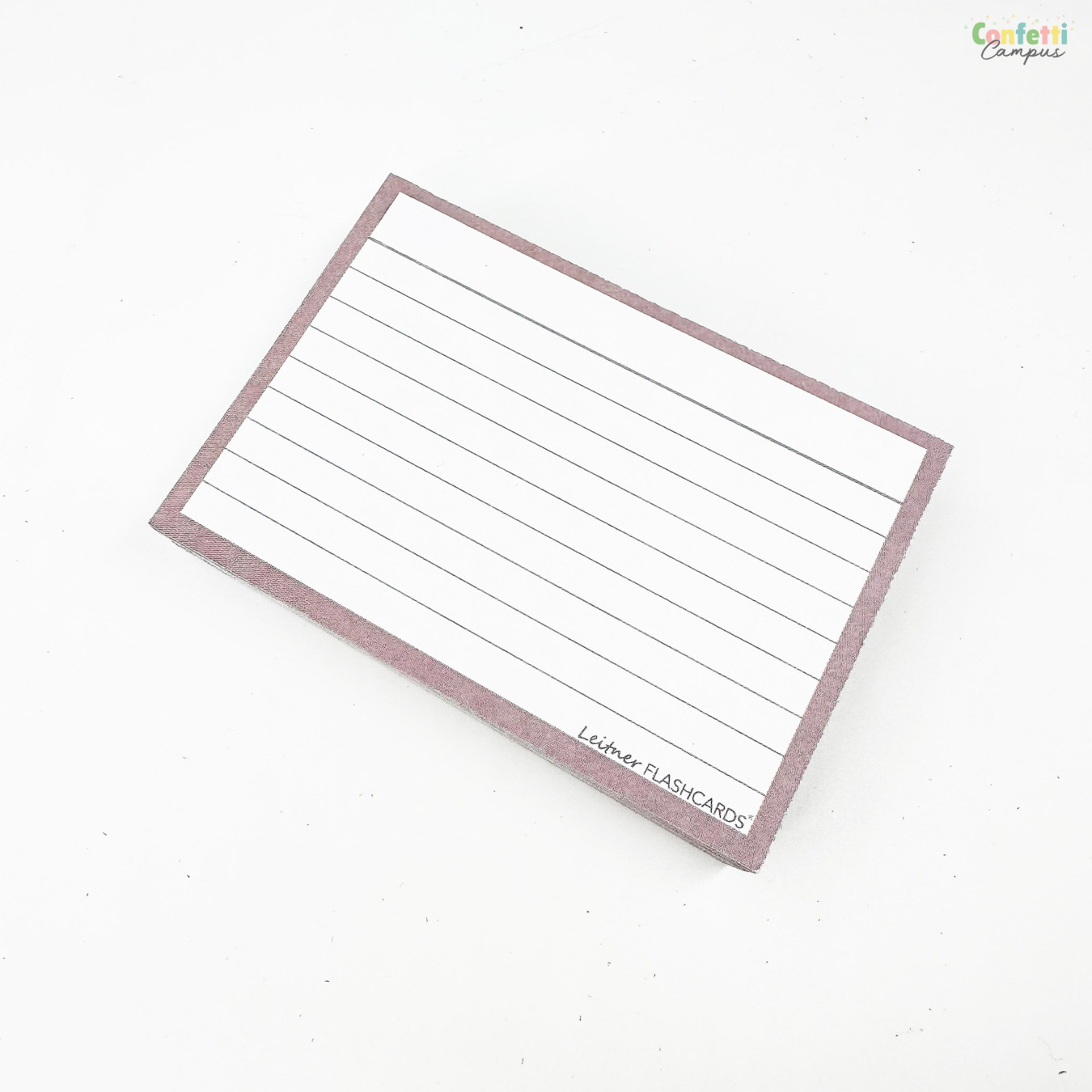 Leitner Flashcards A7 Gelinieerd Greige