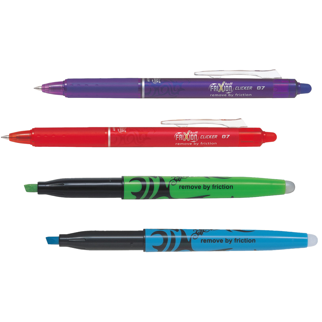 Pilot Frixion 3 + 1 gratis - Rollerball, Marker & Clicker