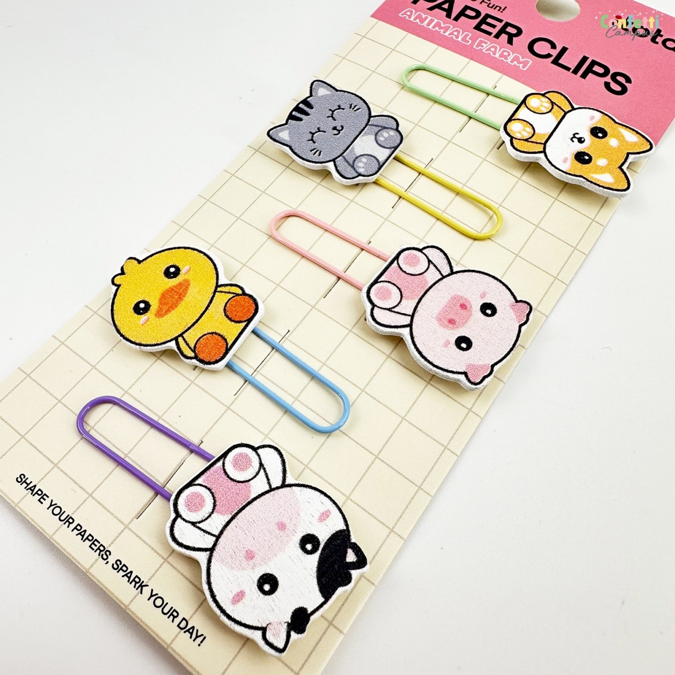 i-Total Paper Clips Assortiment 5 stuks Animal Farm-1