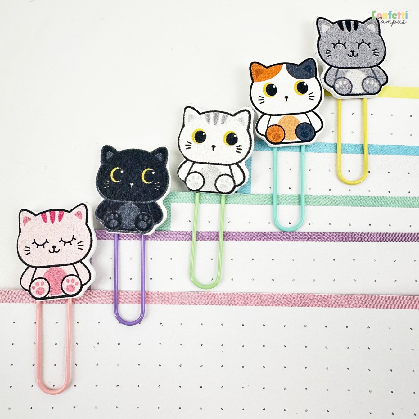i-Total Paper Clips Assortiment 5 stuks Cat Lovers-2