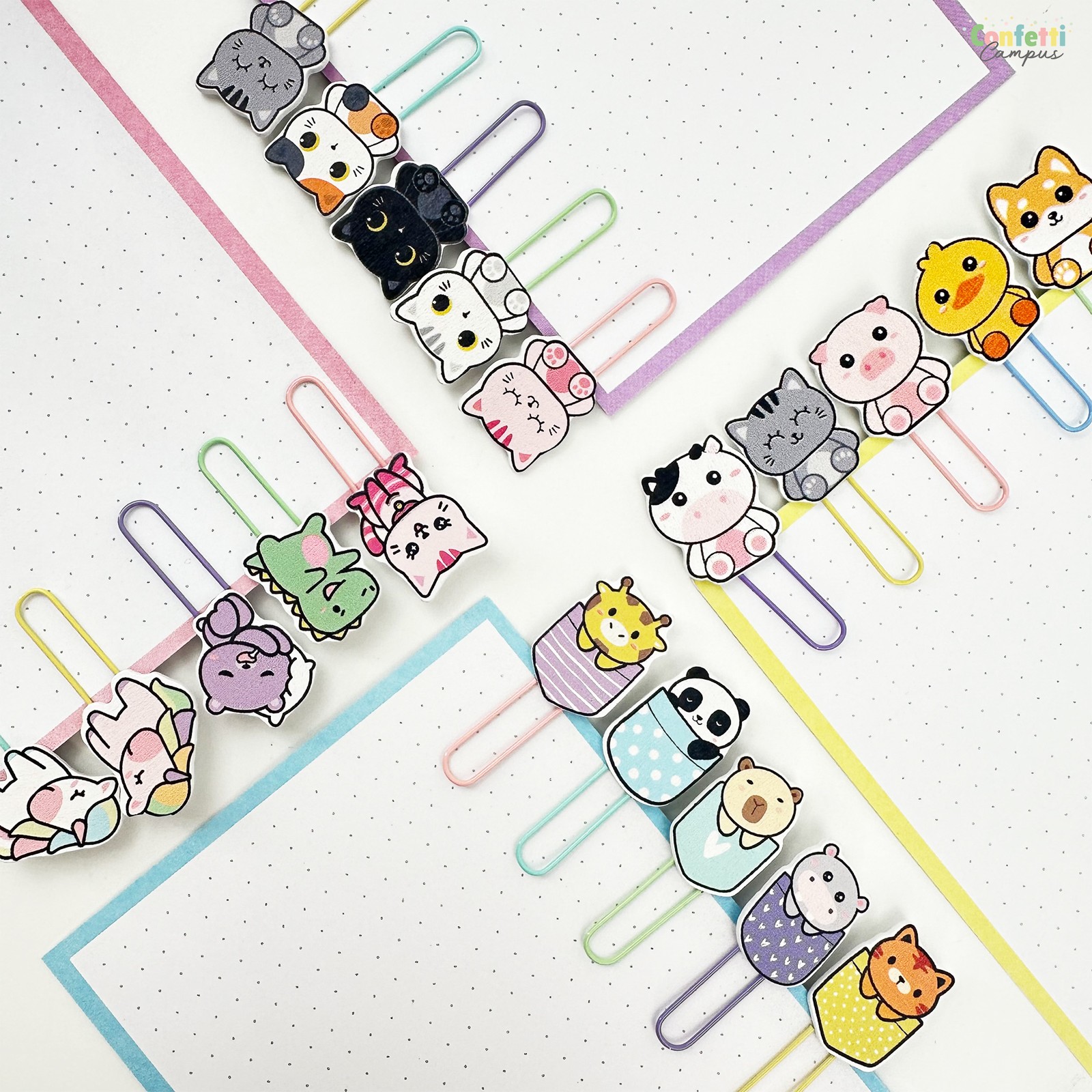 i-Total Paper Clips Assortiment 5 stuks Cat Lovers - Confetti Campus