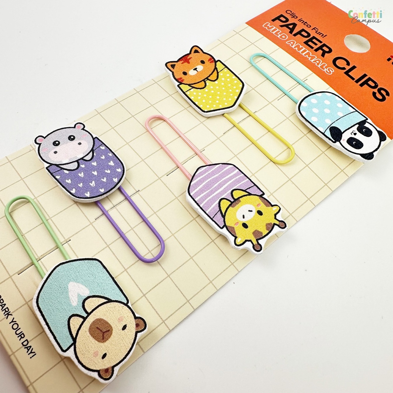 i-Total Paper Clips Assortiment 5 stuks Wild Animals-1
