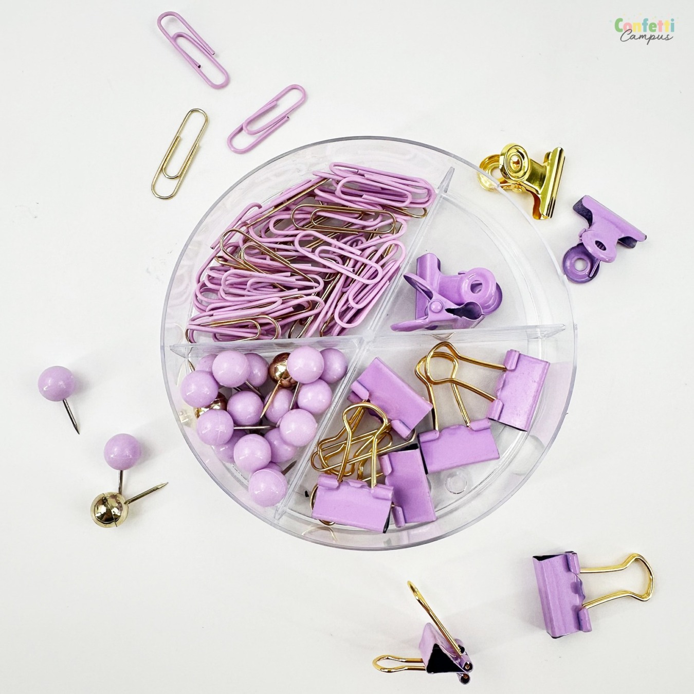 i-Total Paper Clips Assortiment Paars