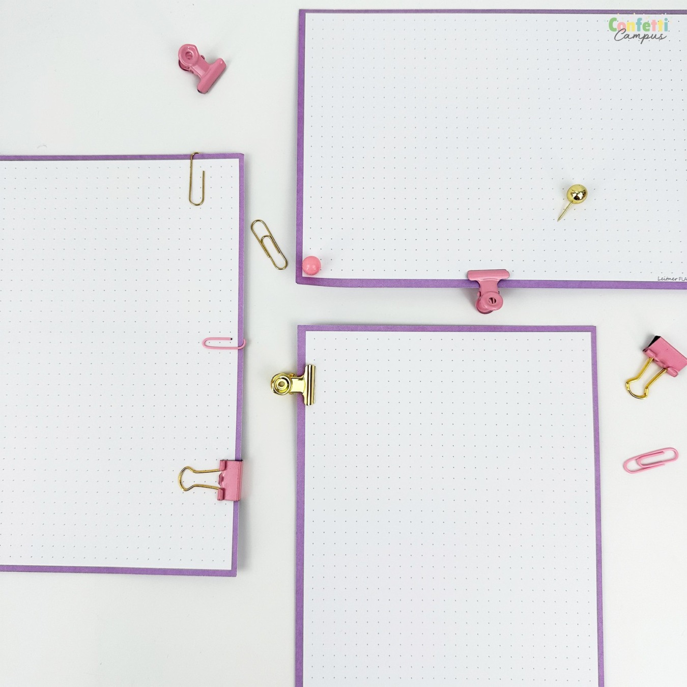i-Total Paper Clips Assortiment Roze