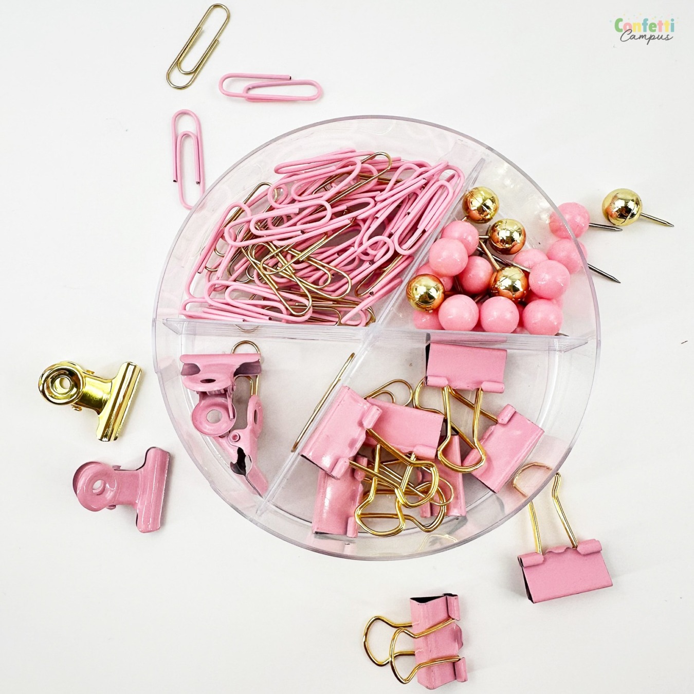 i-Total Paper Clips Assortiment Roze