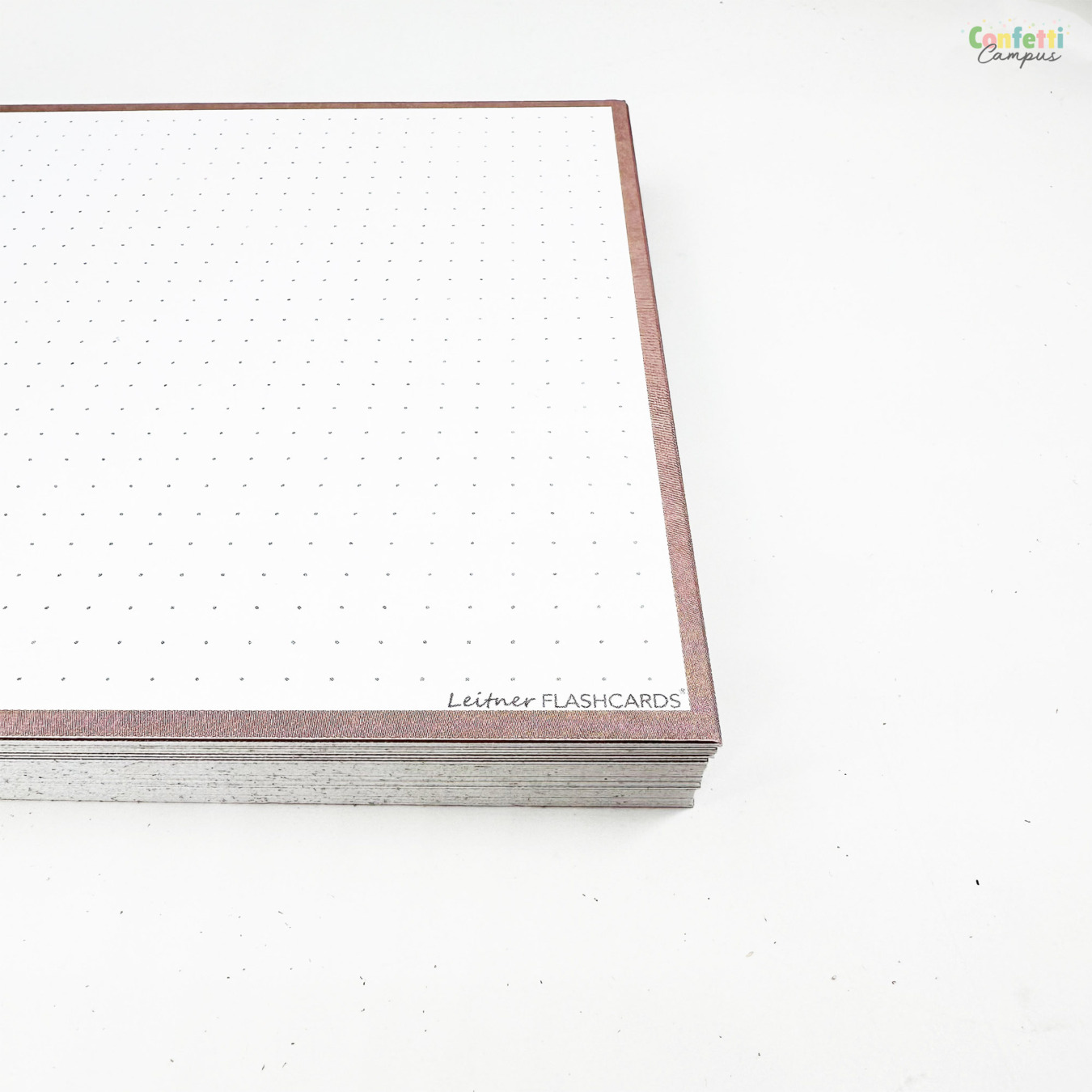 Leitner Flashcards A5 Dotted Greige