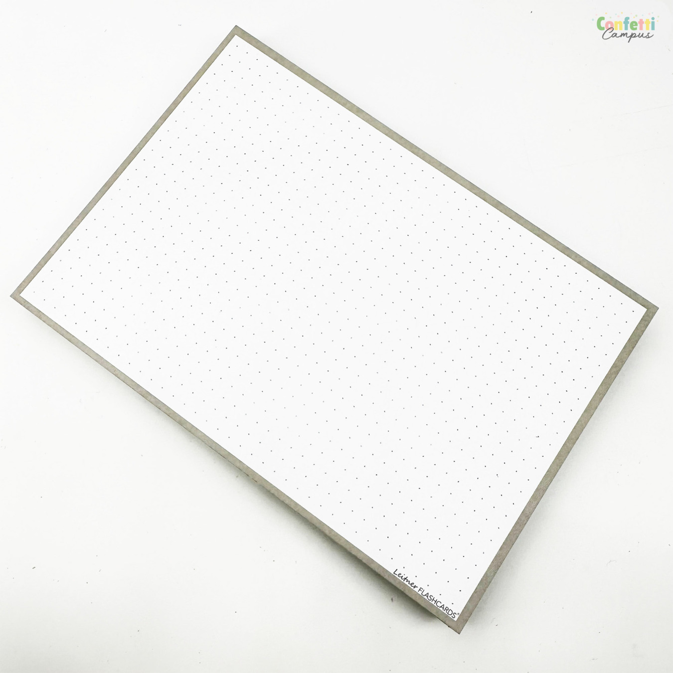 Leitner Flashcards A5 Dotted Grijs