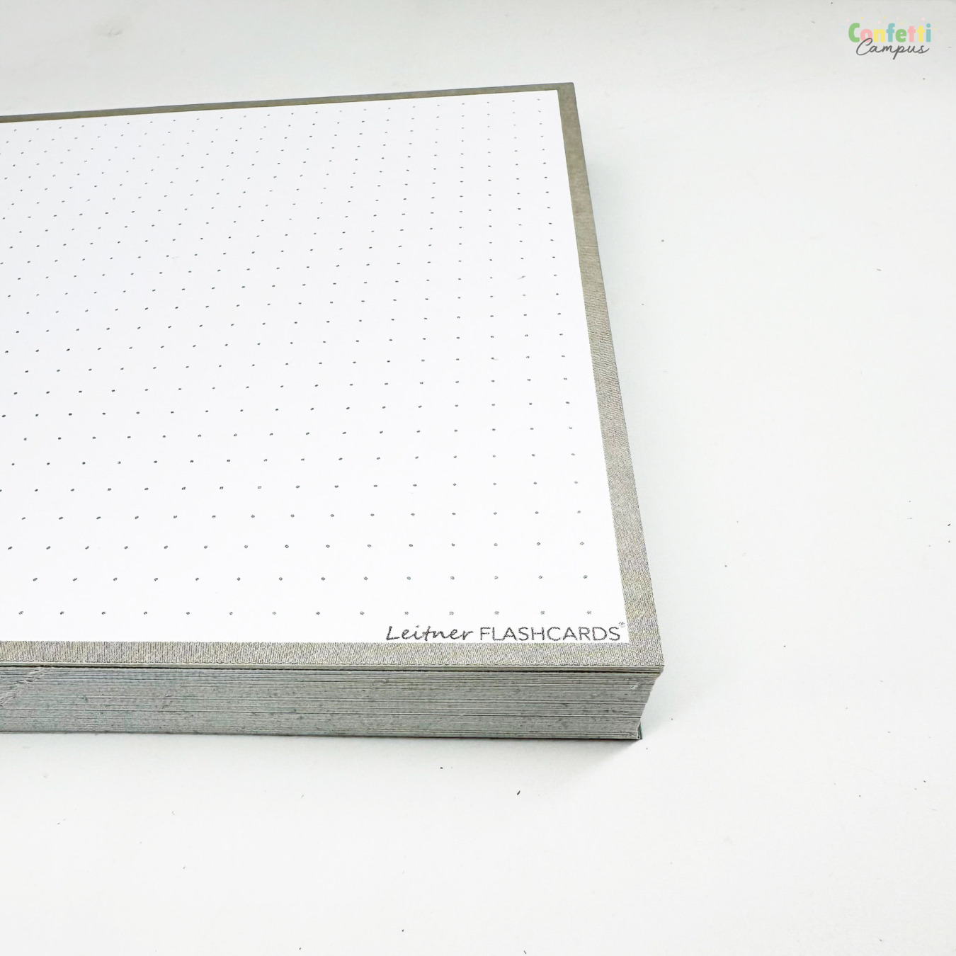 Leitner Flashcards A5 Dotted Grijs