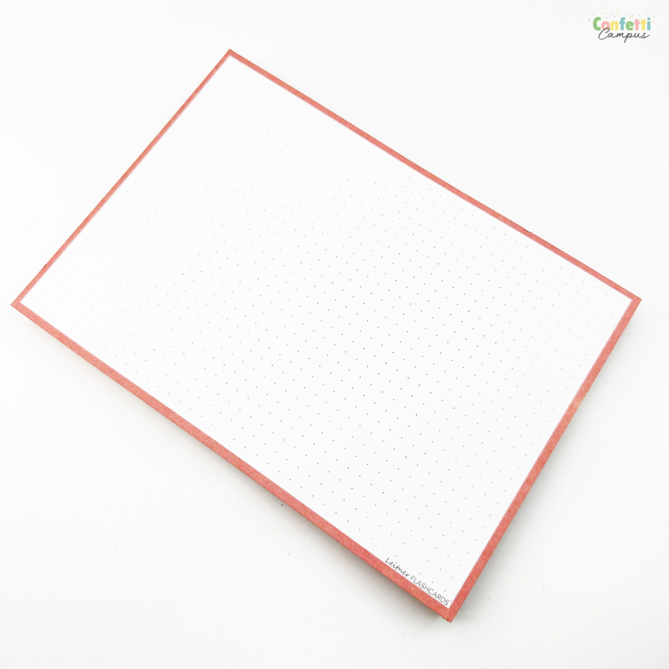 Leitner Flashcards A5 Dotted Oud Roze