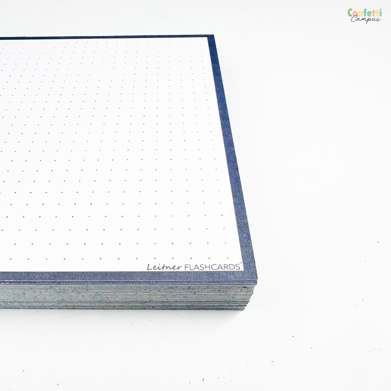 Leitner Flashcards A5 Dotted Staal Blauw