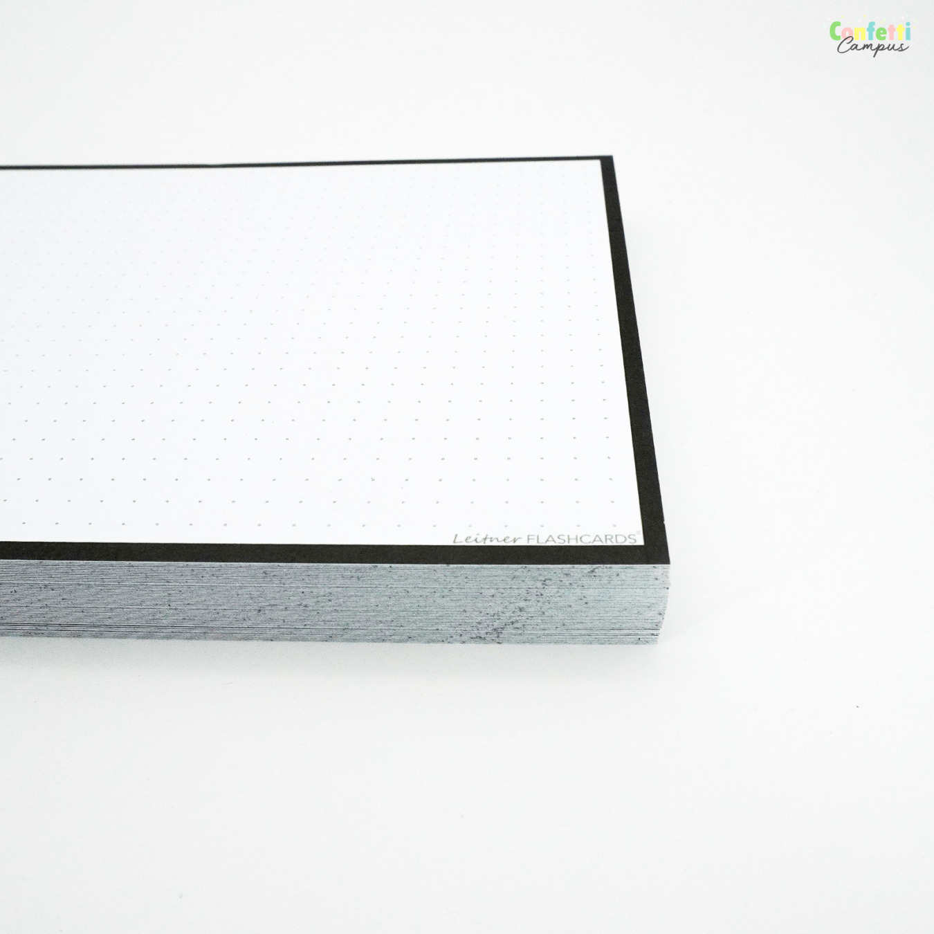Leitner Flashcards A5 Dotted Zwart