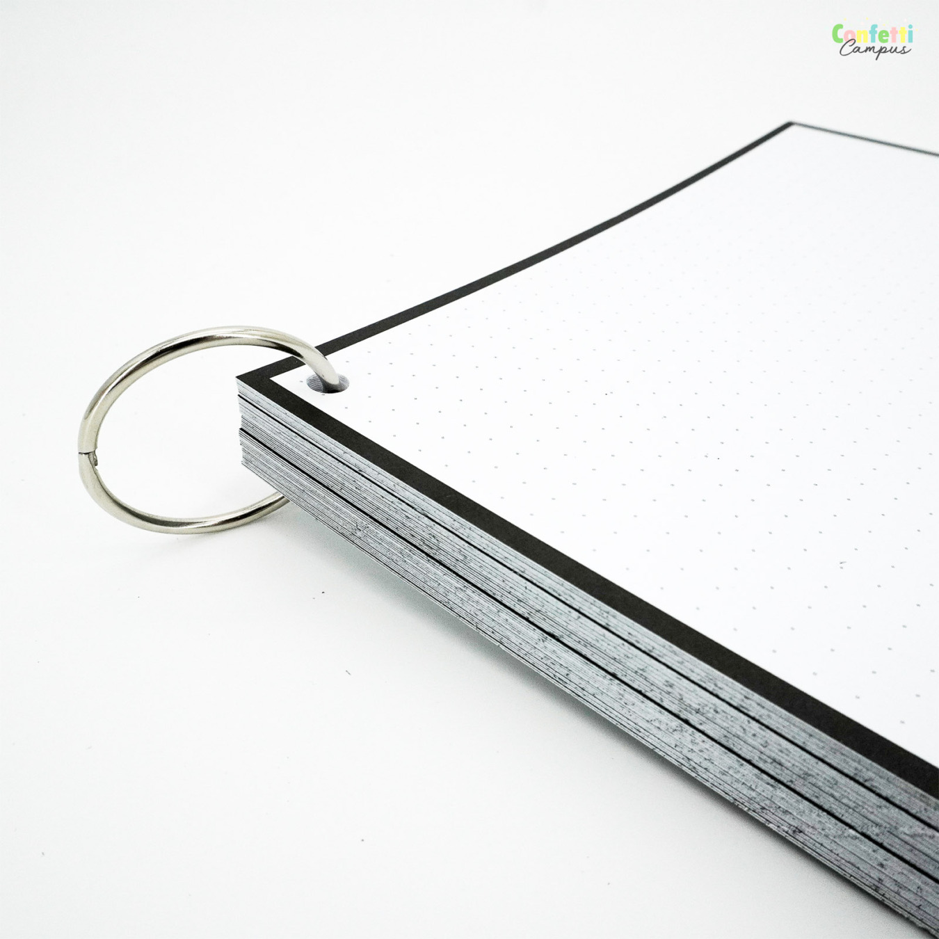Leitner Flashcards A5 Dotted Zwart
