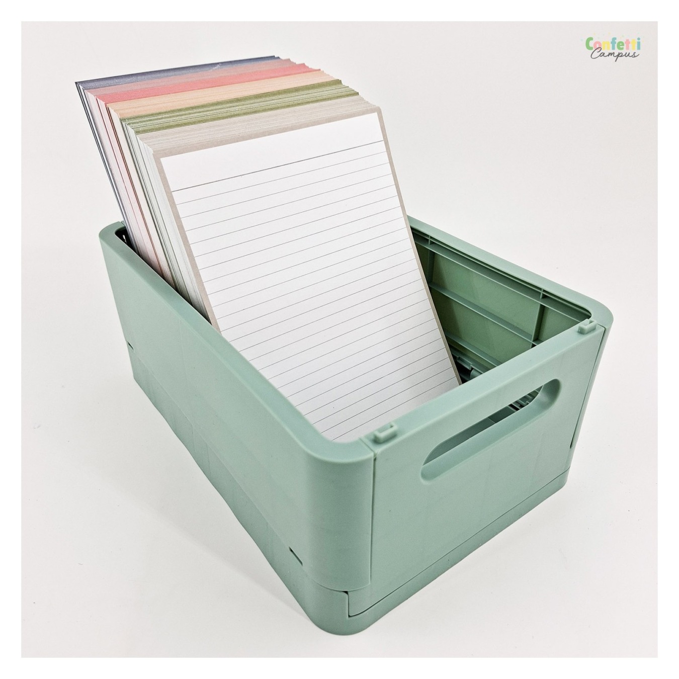 Leitner Flashcards A5 Gelinieerd Grijs