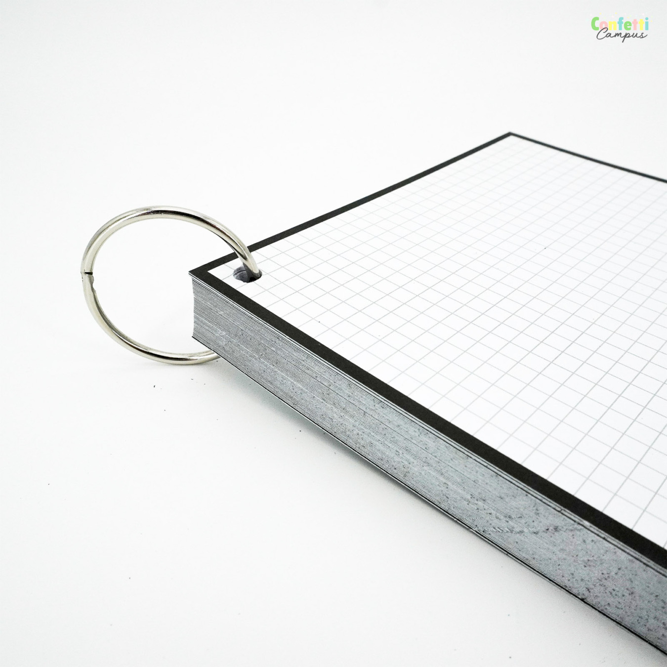 Leitner Flashcards A5 Geruit 5 x 5 mm Zwart