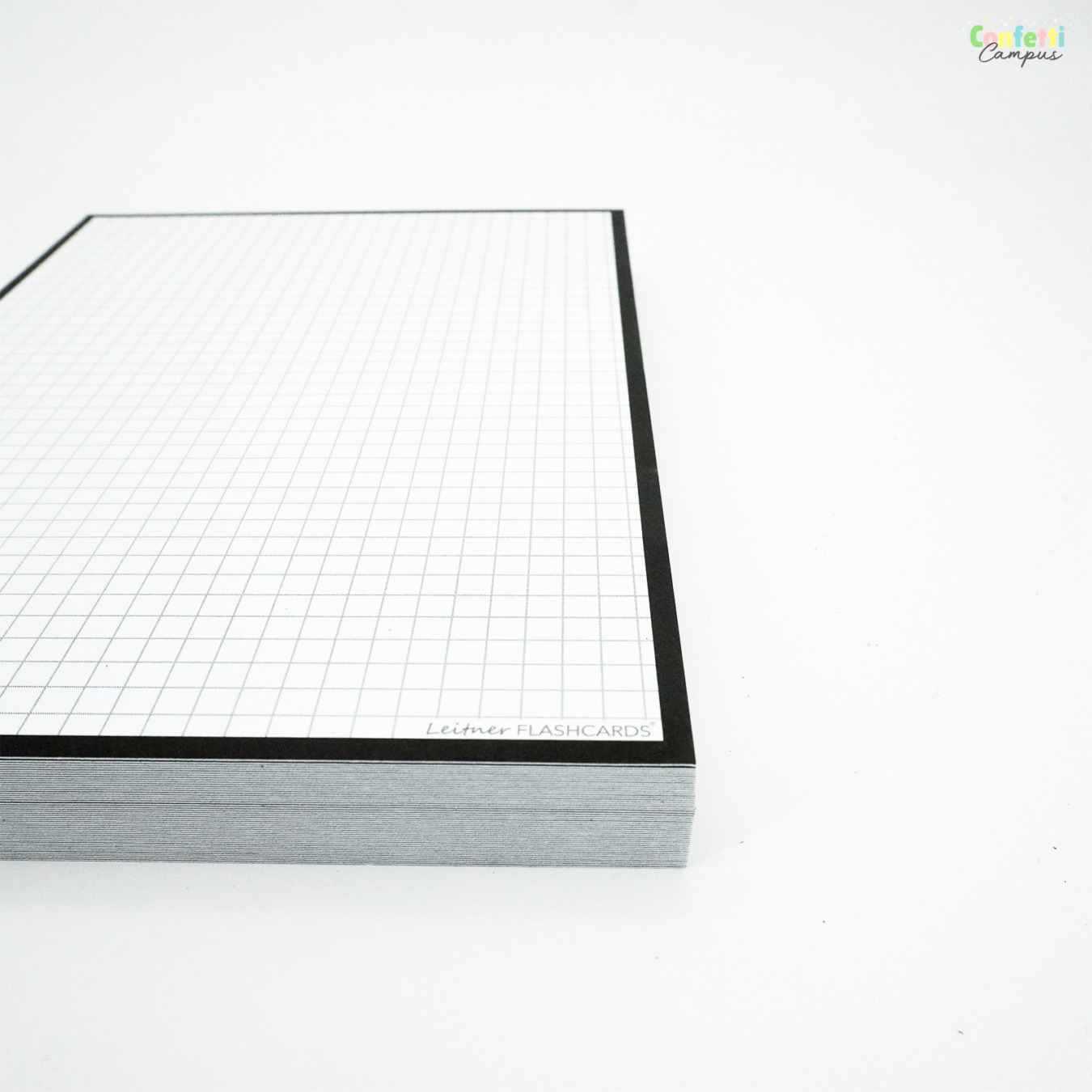 Leitner Flashcards A5 Geruit 5 x 5 mm Zwart