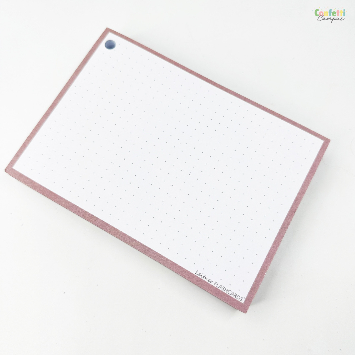 Leitner Flashcards A6 Dotted Greige