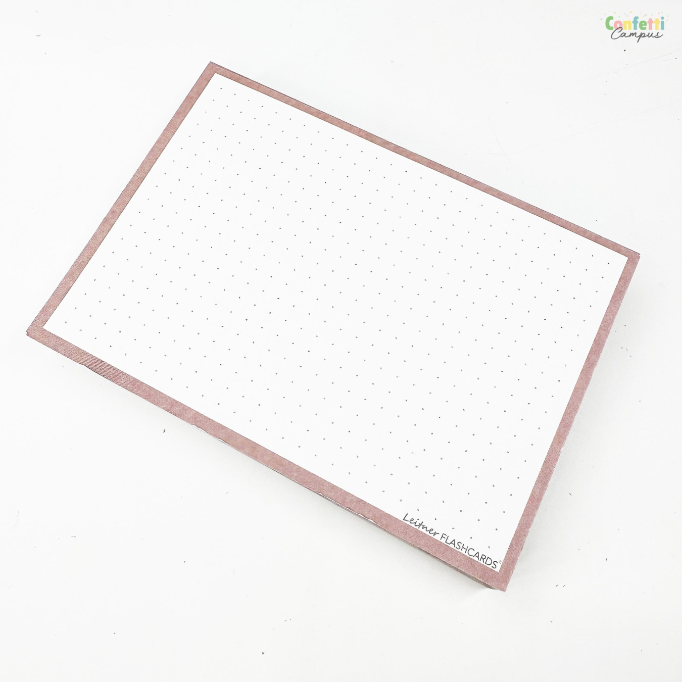 Leitner Flashcards A6 Dotted Greige