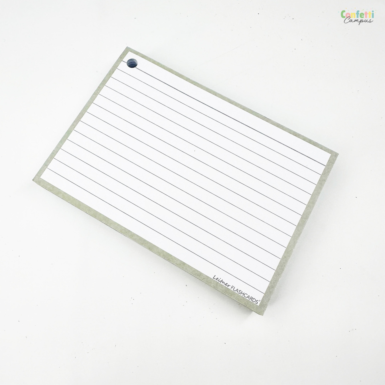 Leitner Flashcards A6 Gelinieerd Grijs