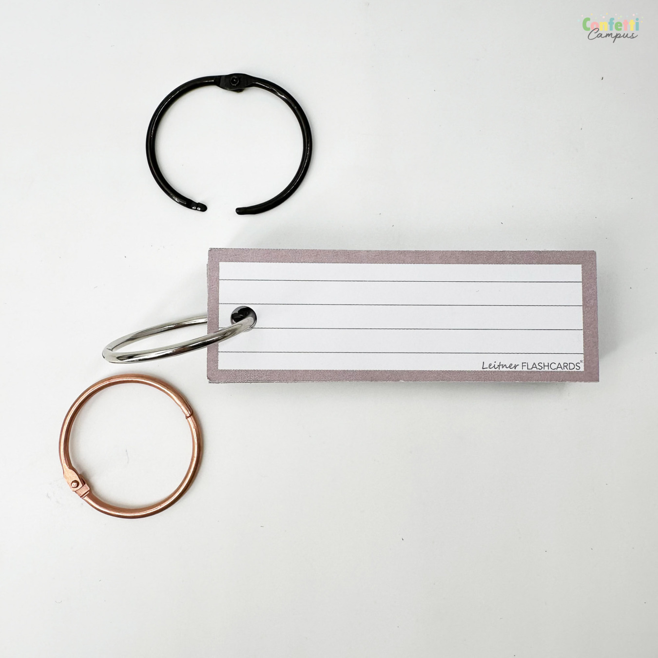 Leitner Flashcards Half Gelinieerd Greige