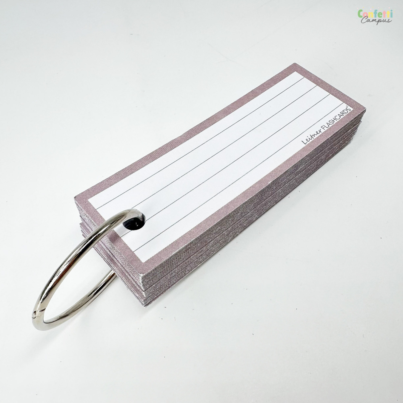 Leitner Flashcards Half Gelinieerd Greige