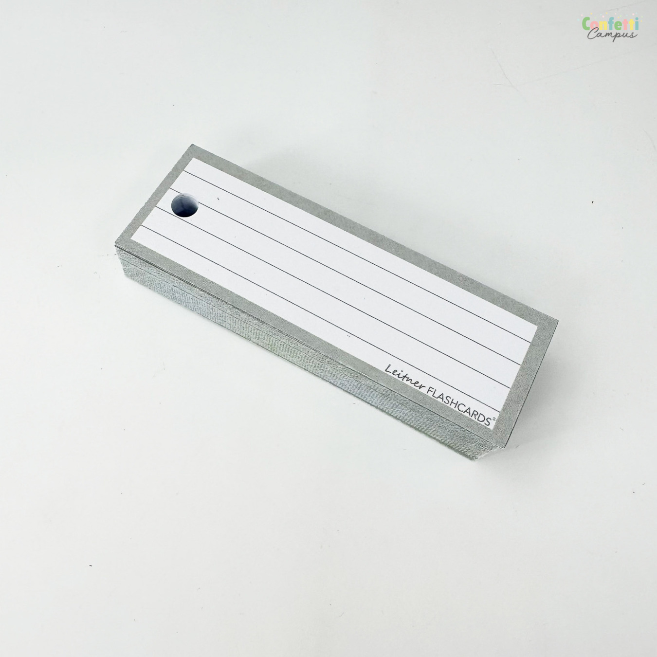 Leitner Flashcards Half Gelinieerd Grijs-5
