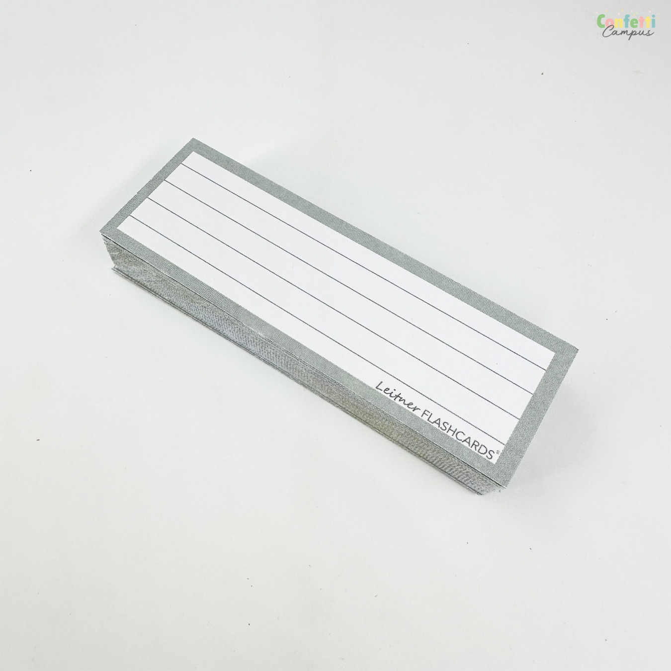 Leitner Flashcards Half Gelinieerd Grijs-5