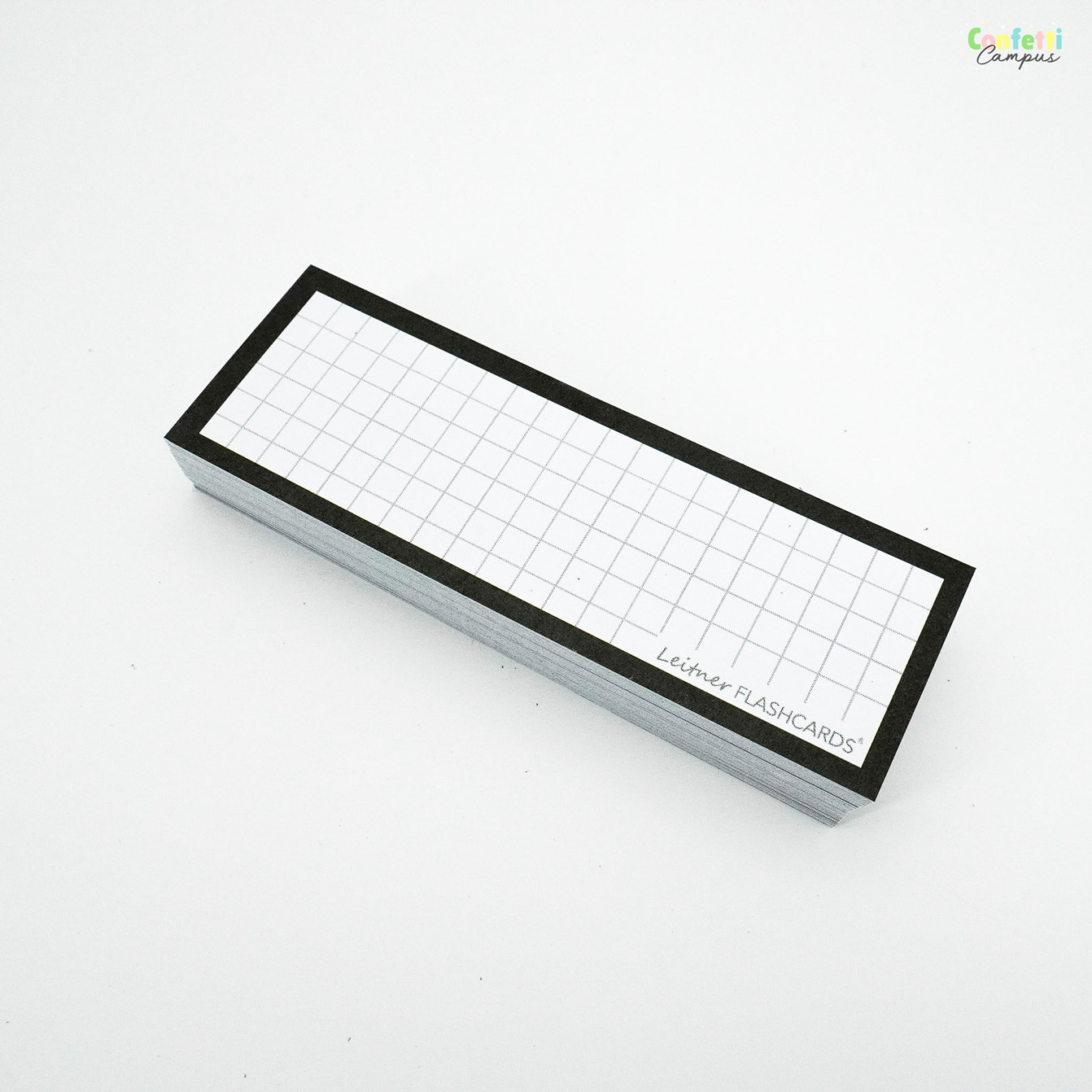 Leitner Flashcards Half Geruit 5 x 5 Zwart