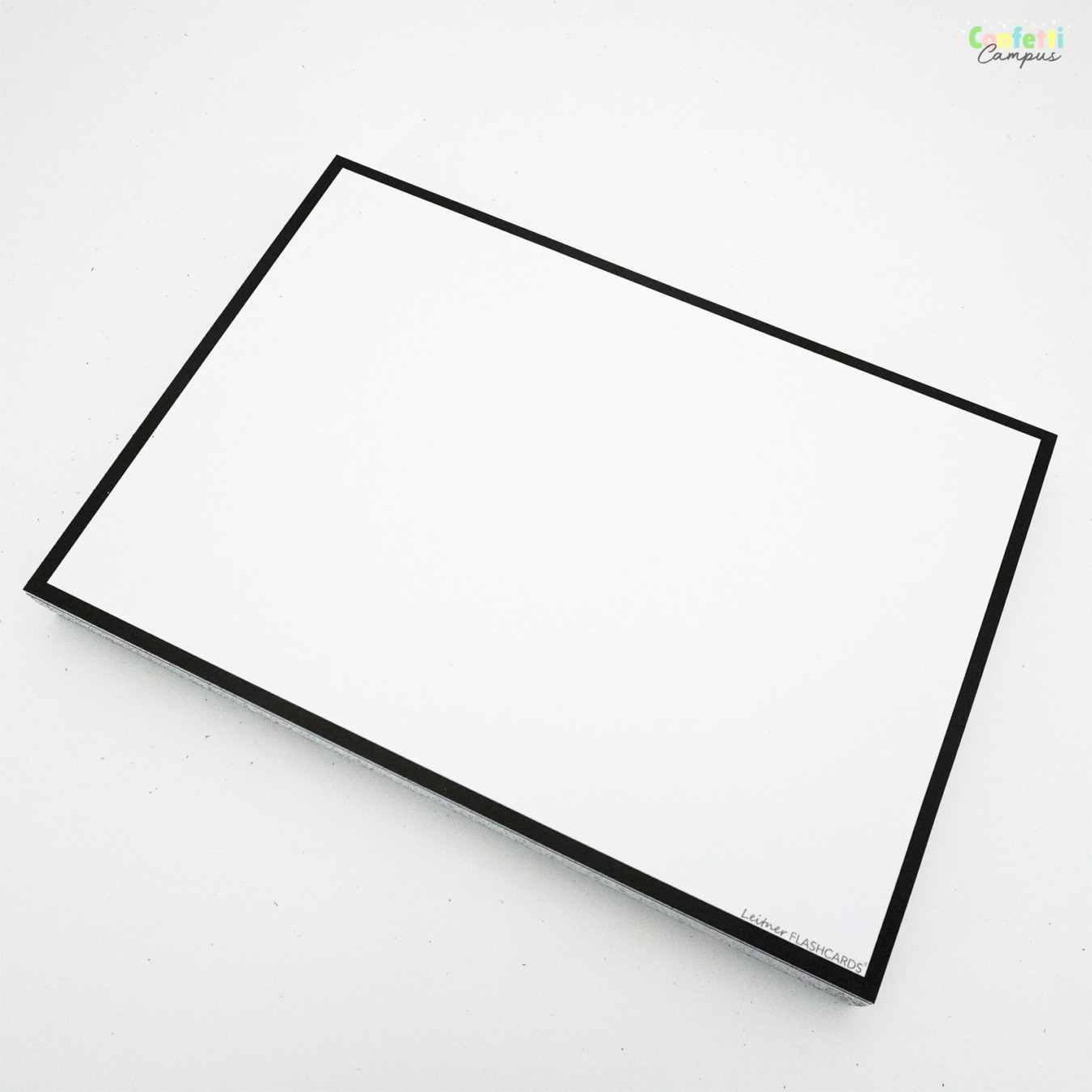 Leitner Flashcards A5 Blanco Zwart