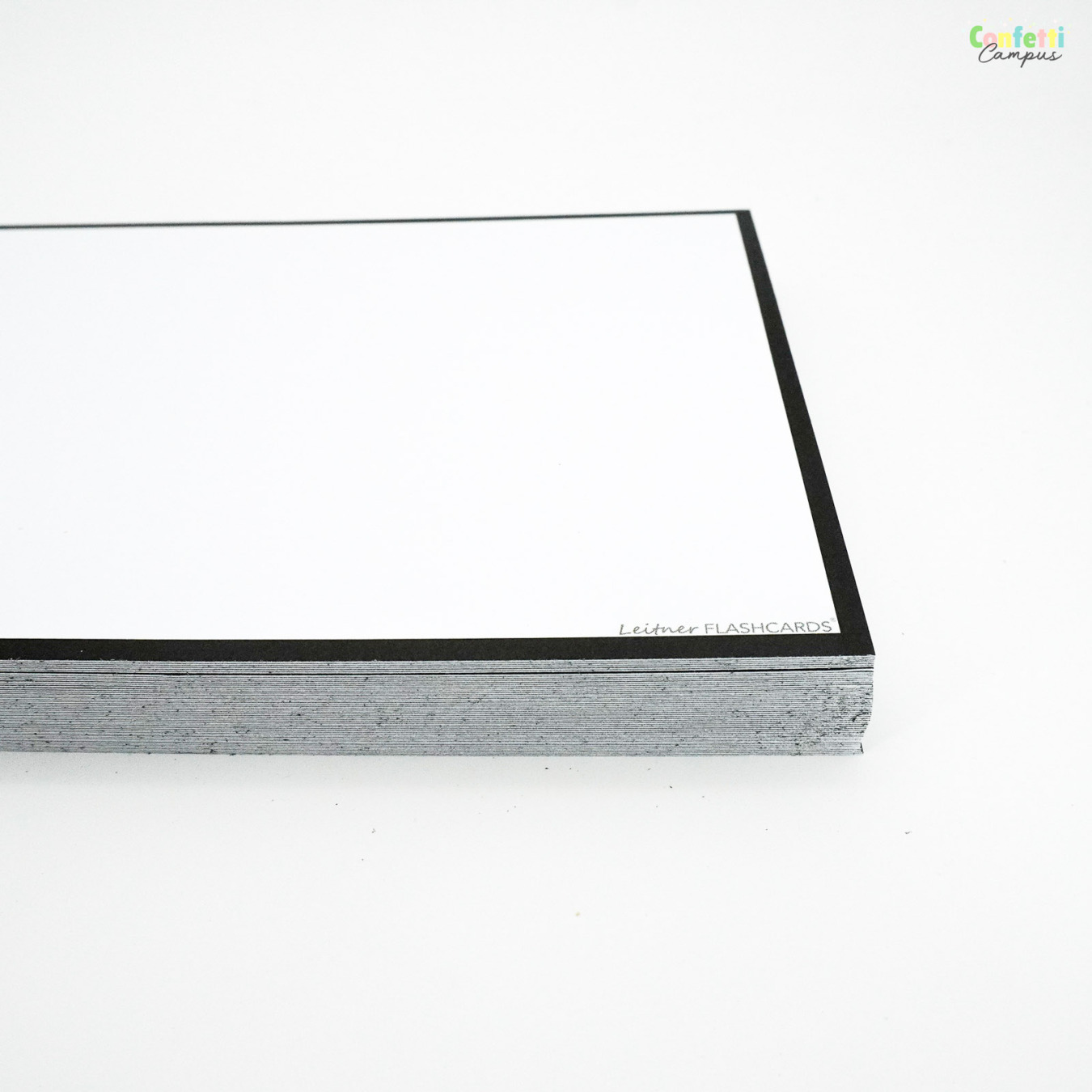 Leitner Flashcards A5 Blanco Zwart