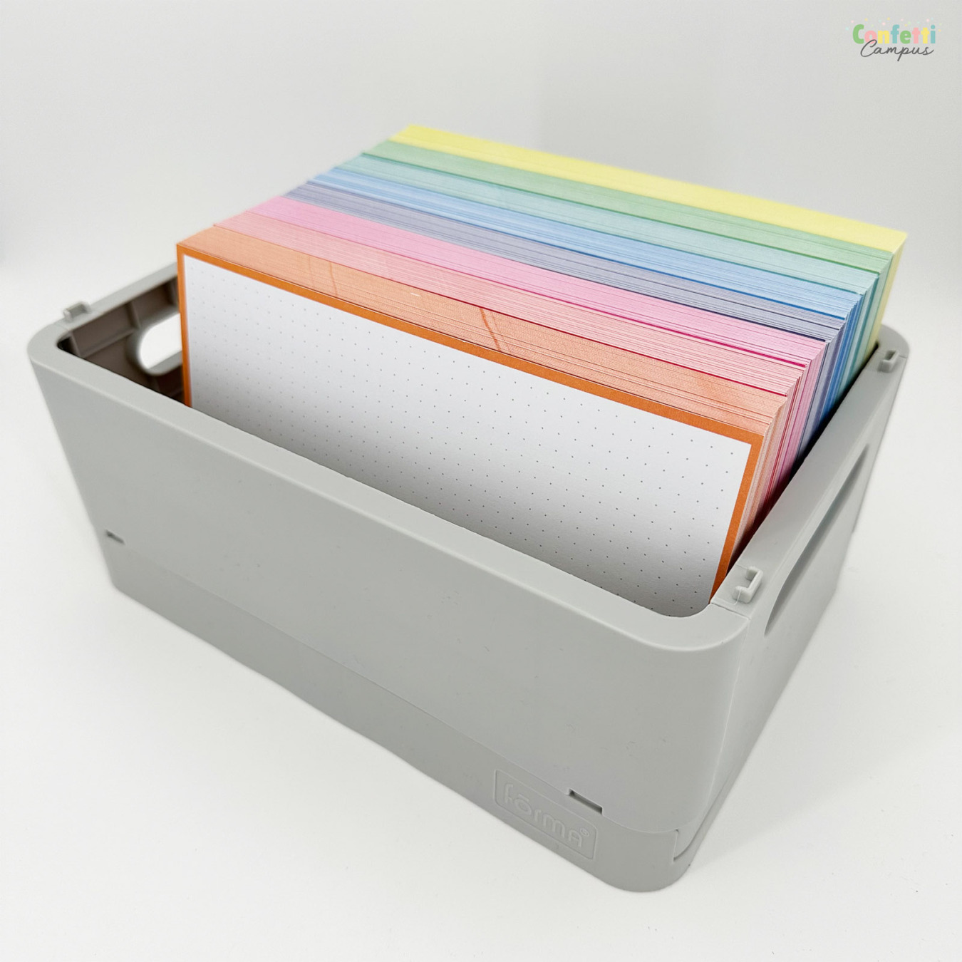 Leitner Flashcards A5 Dotted Oranje