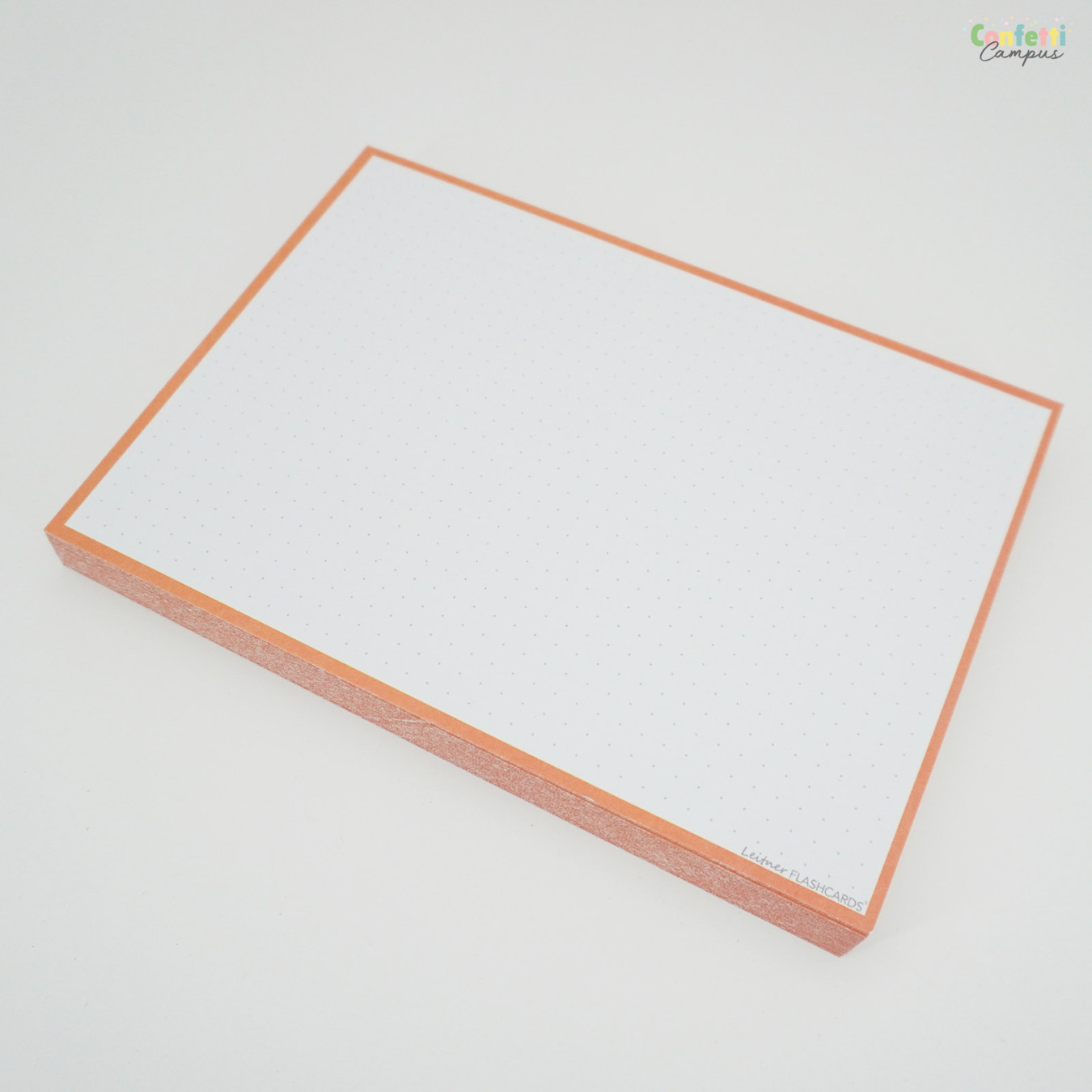 Leitner Flashcards A5 Dotted Oranje