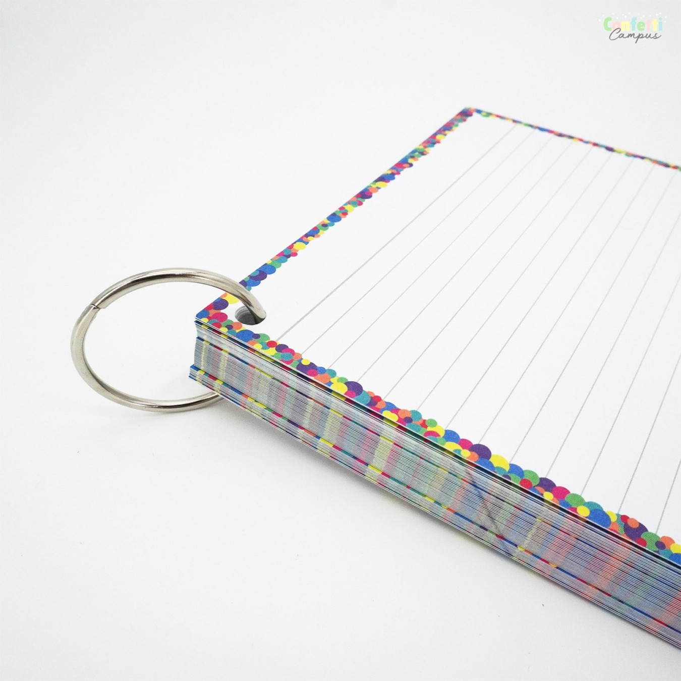Leitner Flashcards A5 Gelinieerd Confetti