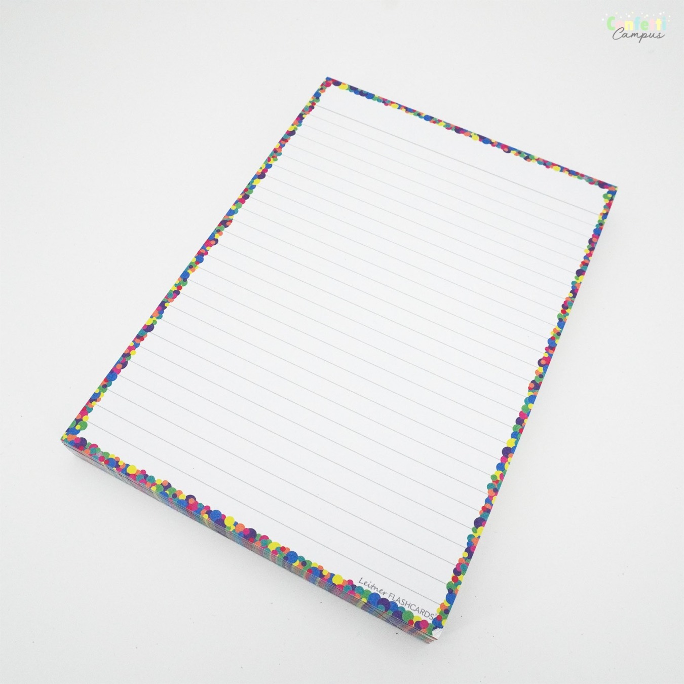 Leitner Flashcards A5 Gelinieerd Confetti