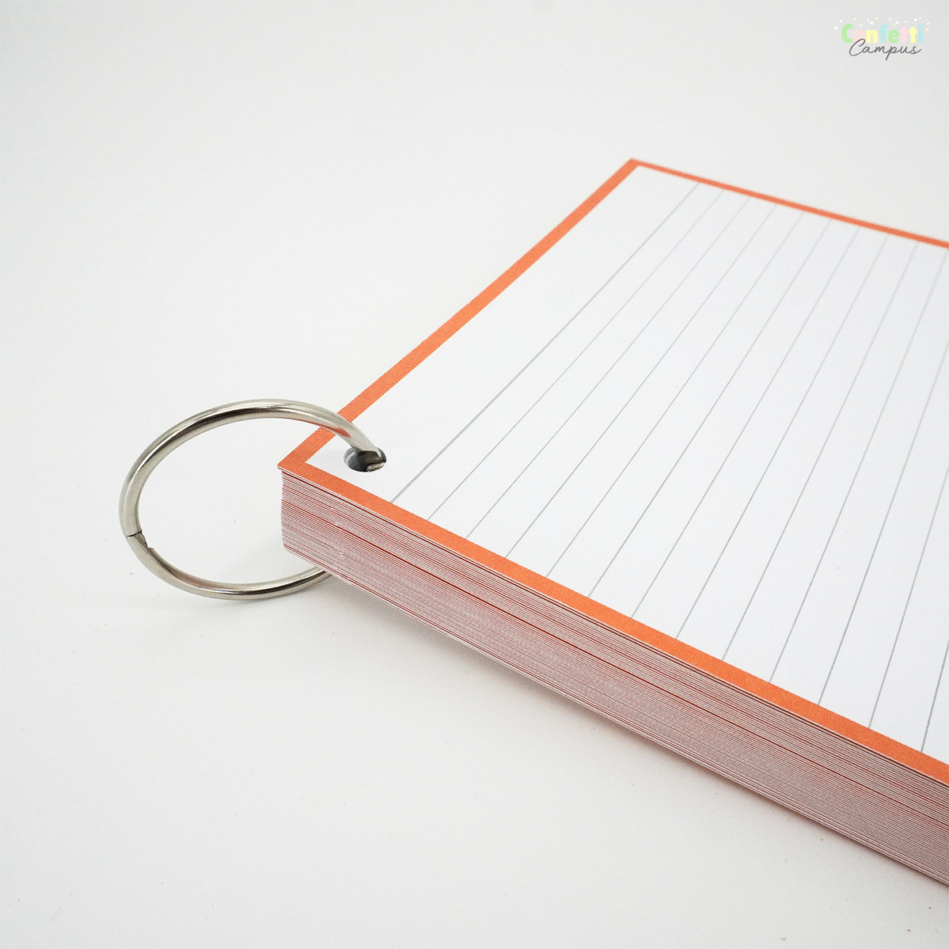 Leitner Flashcards A5 Gelinieerd Oranje