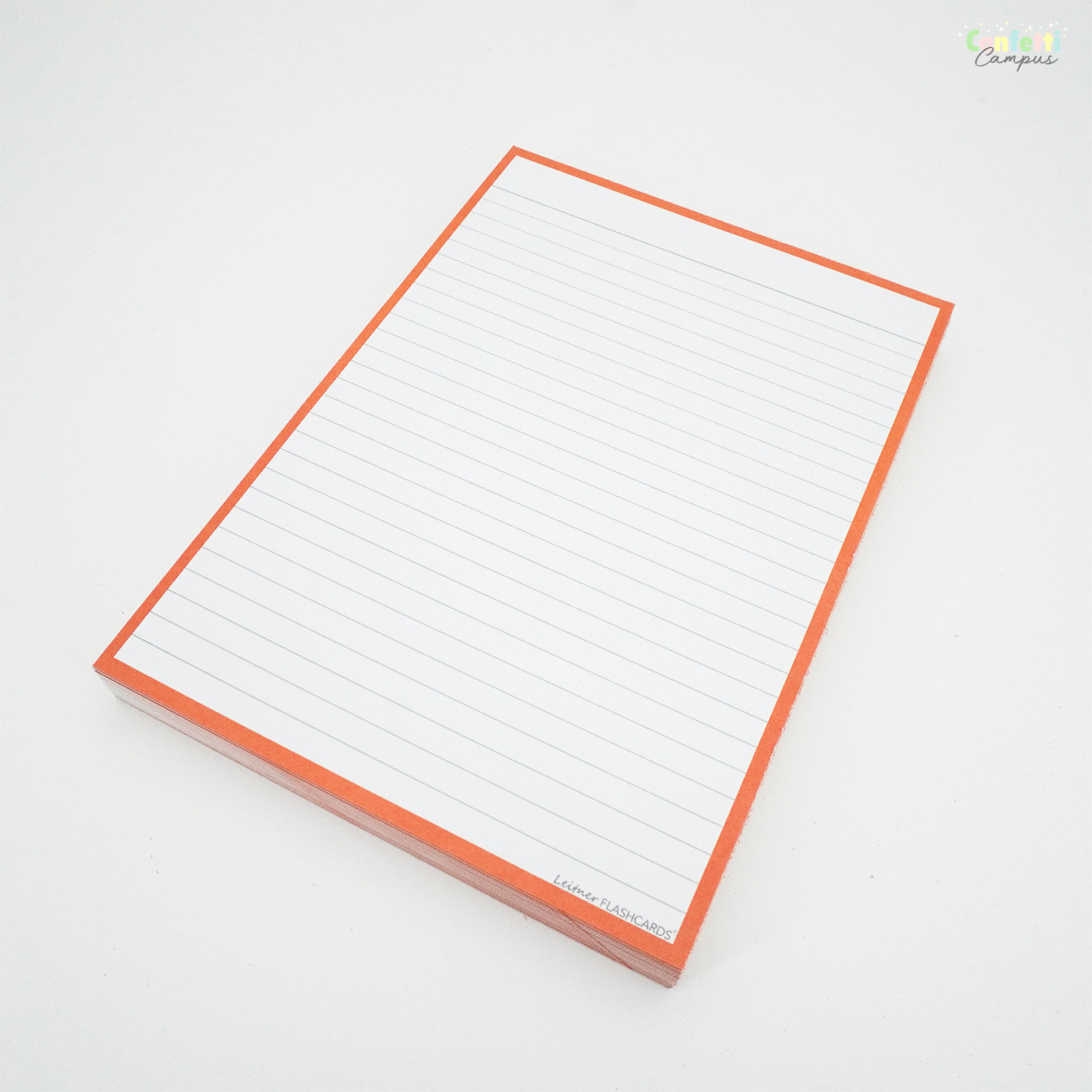 Leitner Flashcards A5 Gelinieerd Oranje