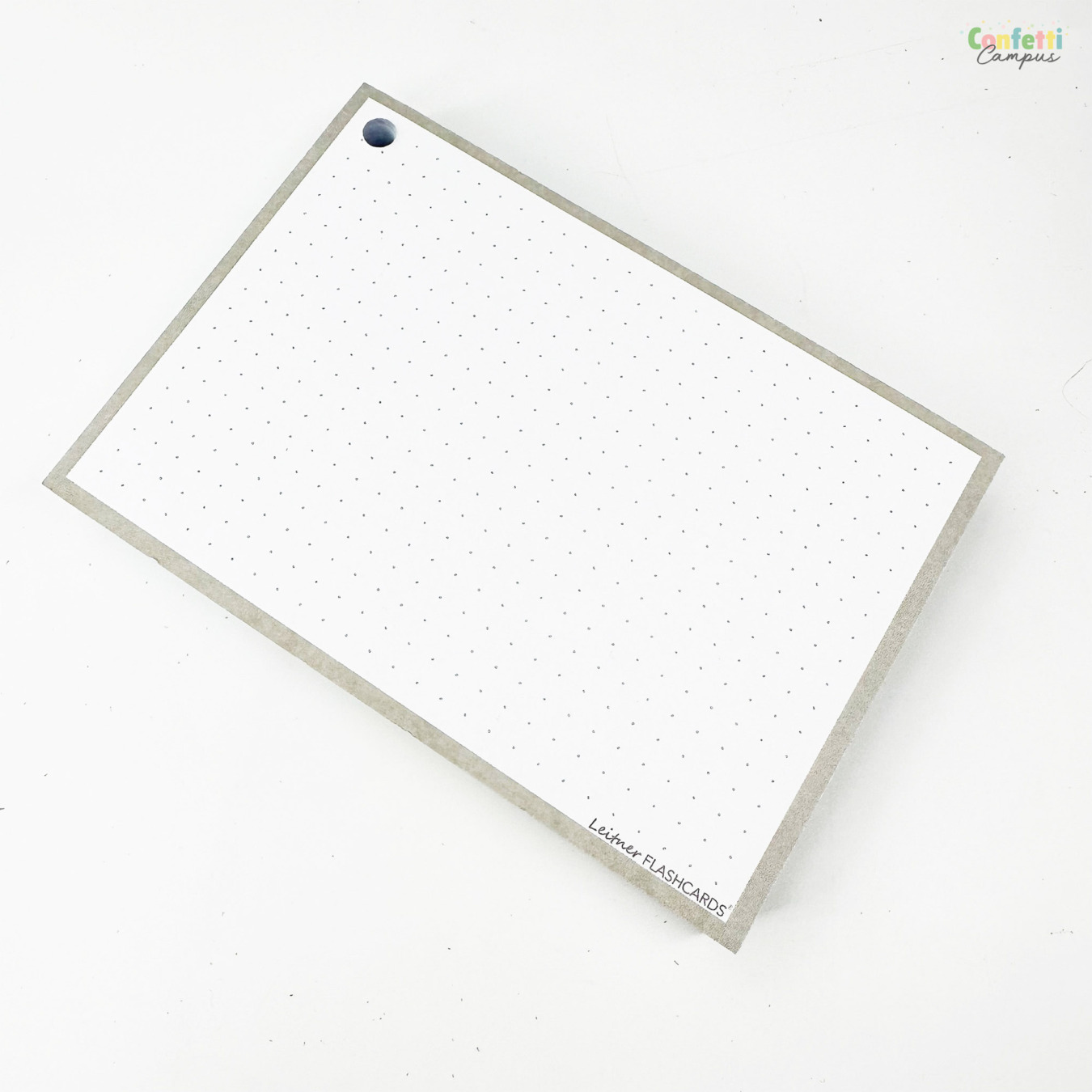 Leitner Flashcards A6 Dotted Grijs