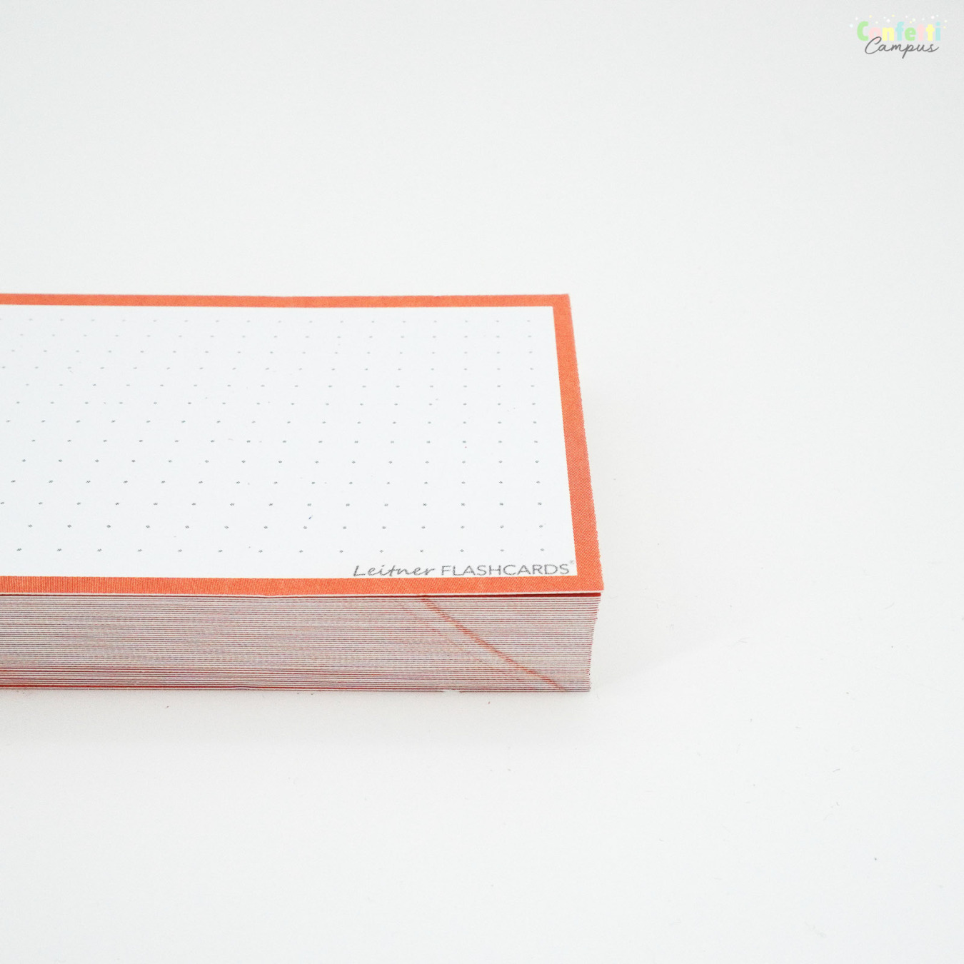 Leitner Flashcards A7 Dotted Oranje