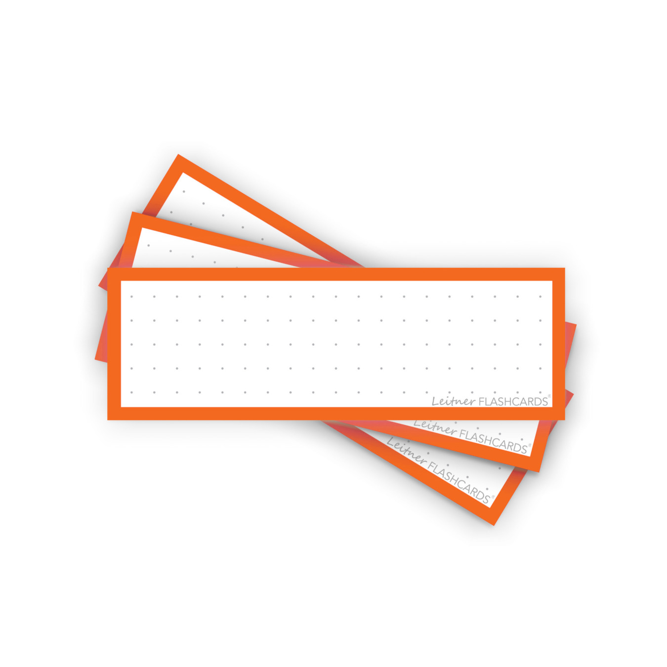Leitner Flashcards Half Dotted Oranje