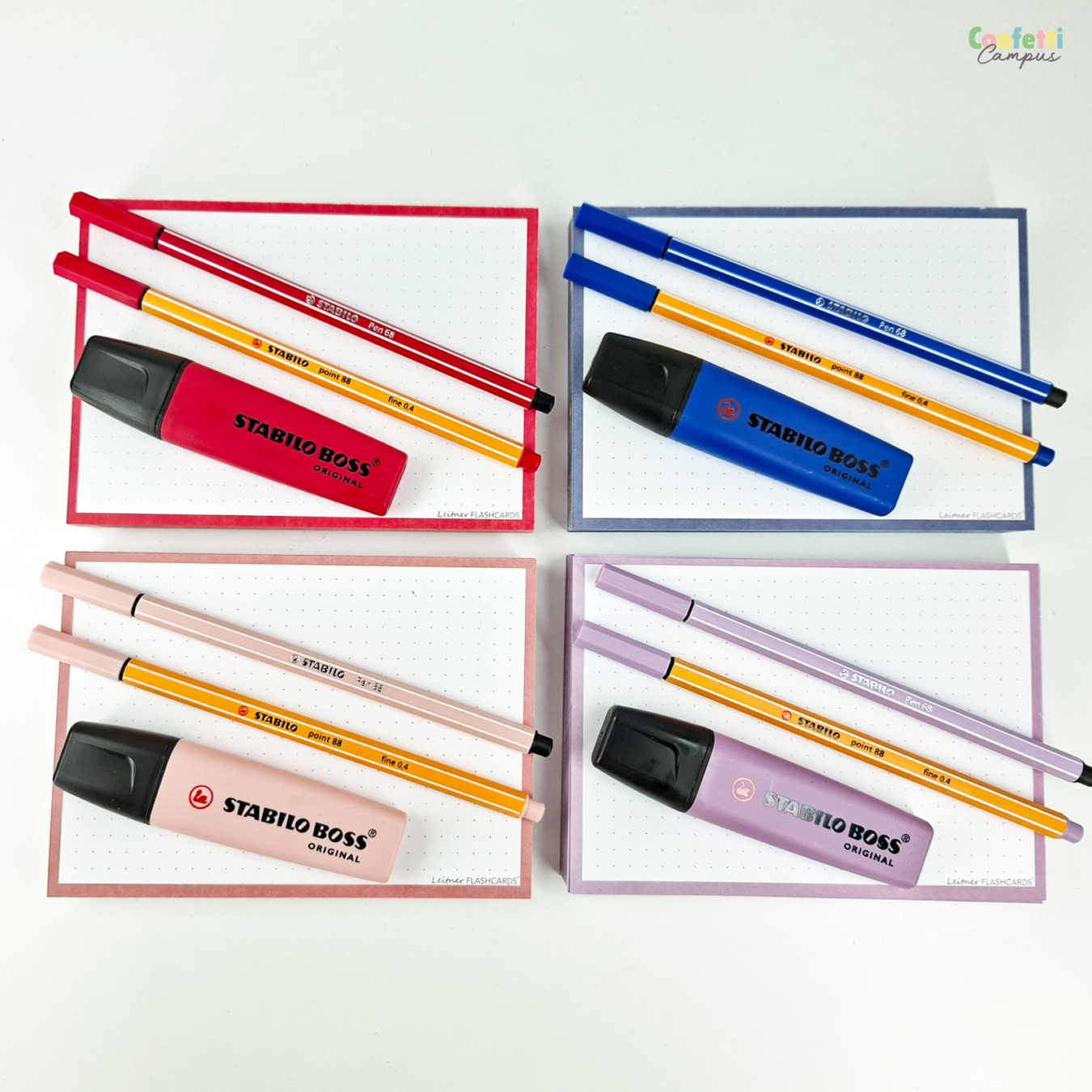 Combiset STABILO Wildflowers Markers + Stiften + Fineliners