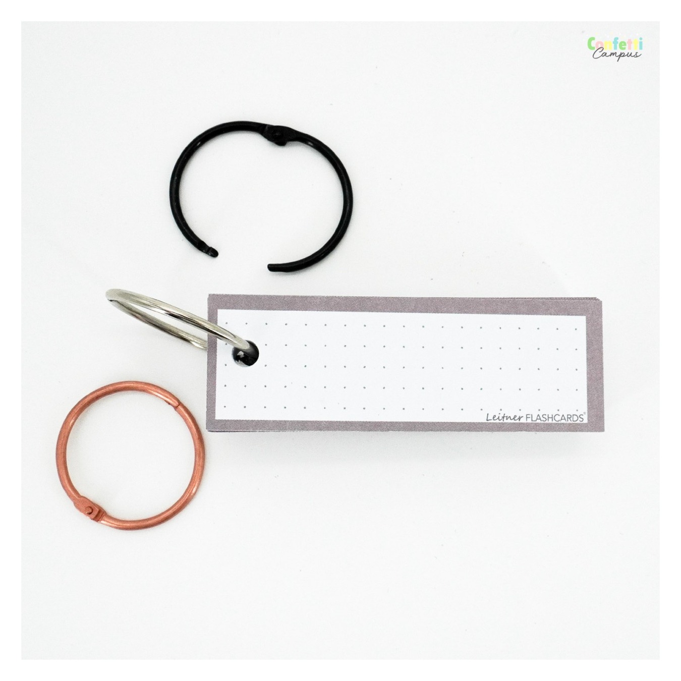 Leitner Flashcards Half Dotted Greige Mood