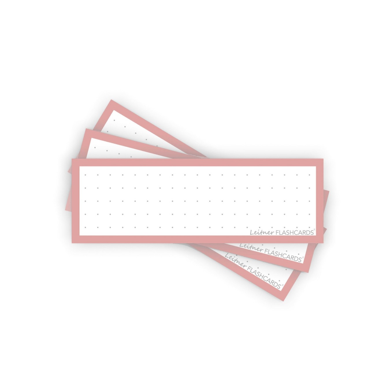 Leitner Flashcards Half Dotted Oud Roze