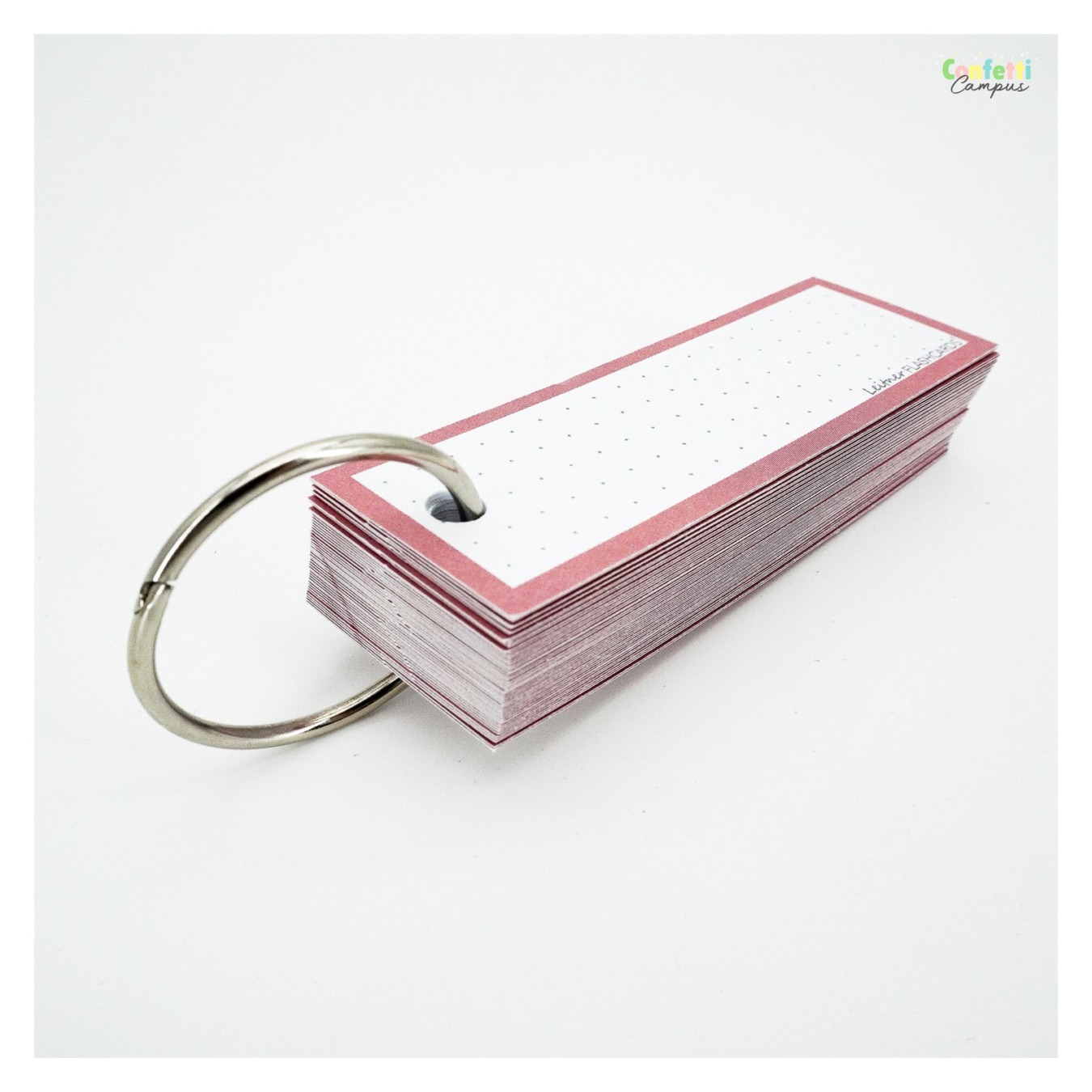 Leitner Flashcards Half Dotted Oud Roze