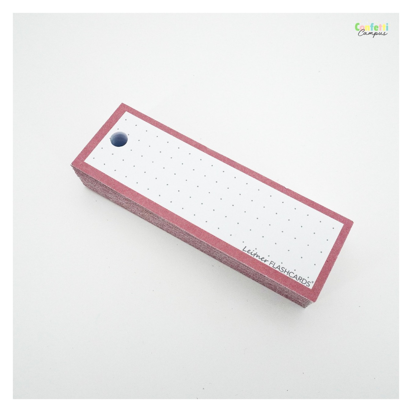 Leitner Flashcards Half Dotted Oud Roze